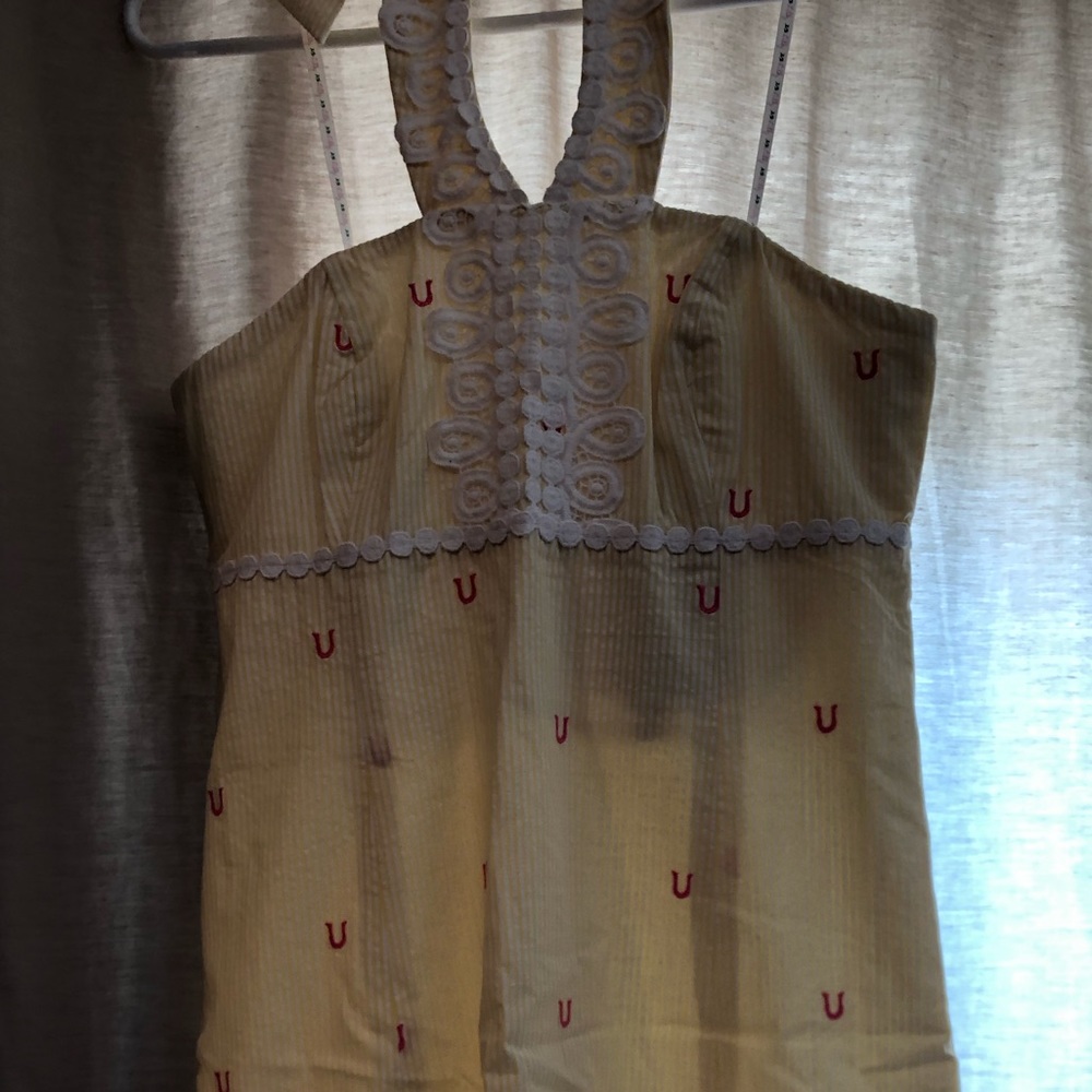 Lilly Pulitzer seersucker horseshoe dress